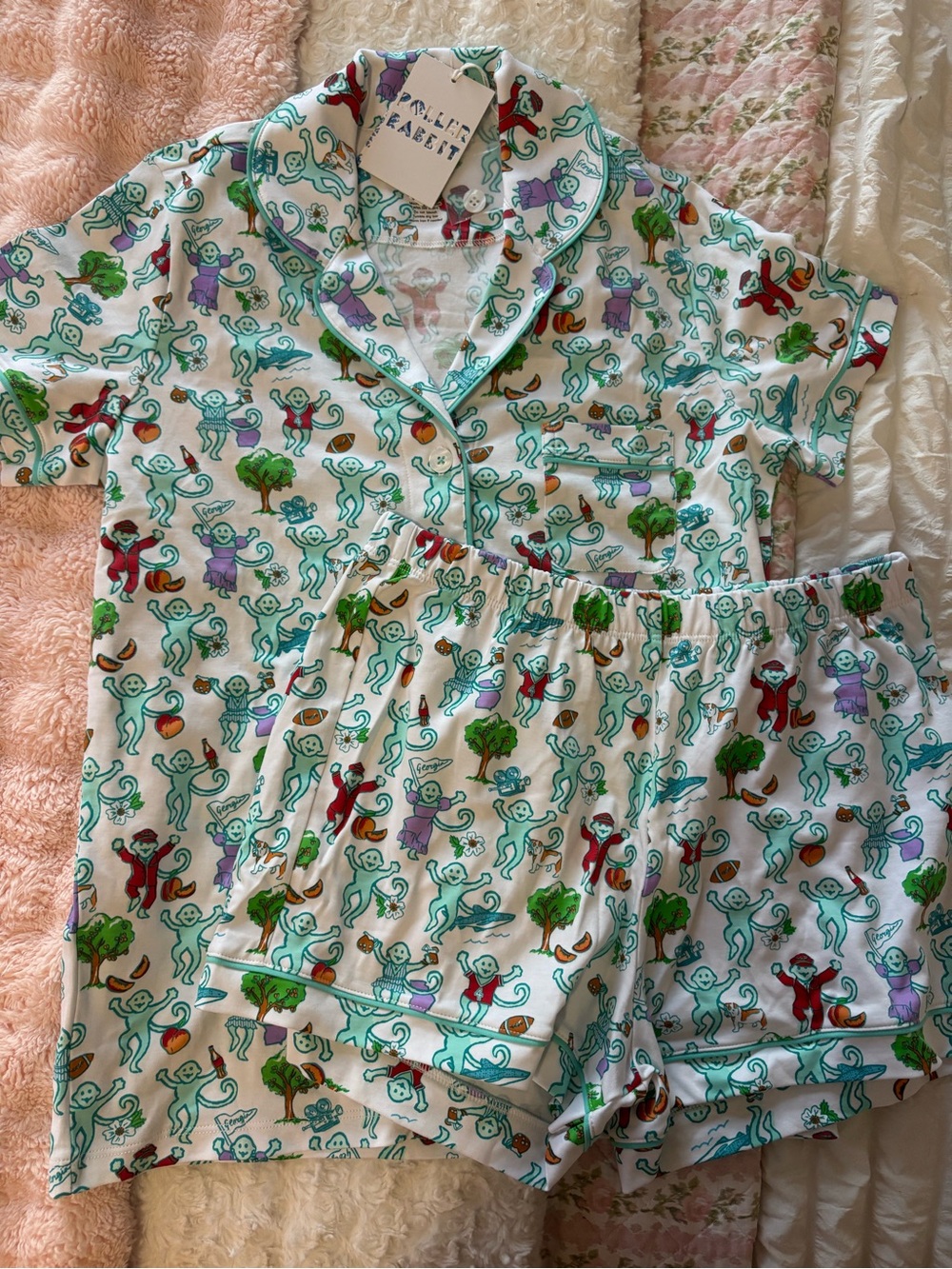 Roller Rabbit Georgia pajama set NWT
